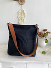 Mila 201 Black | Hobo Tote Bag